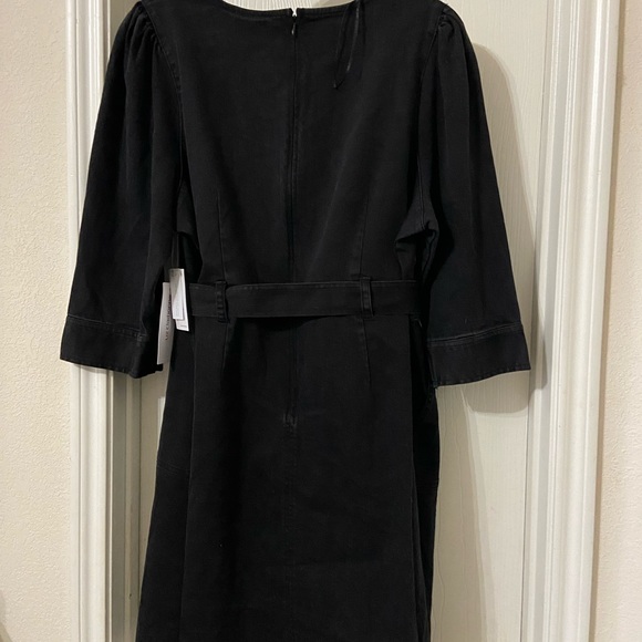 LIZ CLAIBORNE Black Denim Dress. NWT Size 16W - Picture 2 of 7